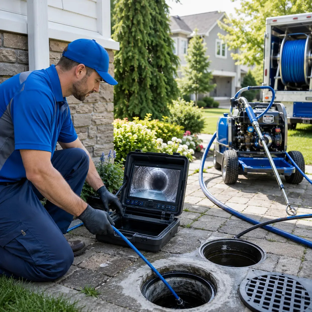 Outdoor drain cleaning professionals serving East Berkshire, VT